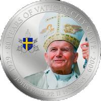 () Монета Палау 2009 год 1  ""   Медь, покрытая Серебром  UNC