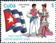 (1990-072) Марка Куба "Куба"    История Латинской Америки III Θ