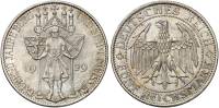 1929e Монета Германия (Веймар) 1929 год 5 марок  Мейсен 1000 лет основания Серебро Ag 500  UNC
