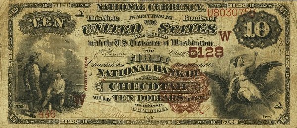 (№1901P-FR-492) Банкнота США 1901 год &quot;10 Dollars&quot;