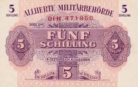 (№1944P-105) Банкнота Австрия 1944 год "5 Schilling"