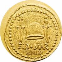 (№2009km238) Монета Палау 2009 год 1 Dollar (Брут Денарий)