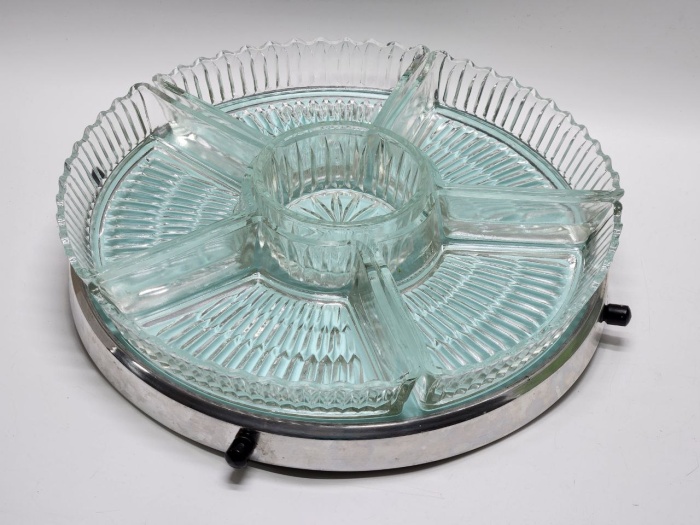 Менажница на вращающейся подставке 6 секций СССР