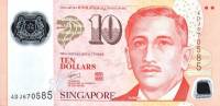 (,) Банкнота Сингапур 2013 год 10 долларов "Юсоф бин Исхак" Пластик  UNC