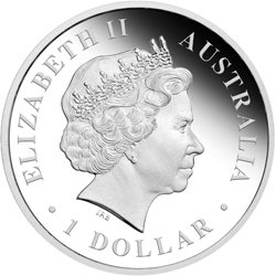 (1985) Монета Австралия 2010 год 1 доллар   Биметалл (Серебро - Ниобиум)  UNC