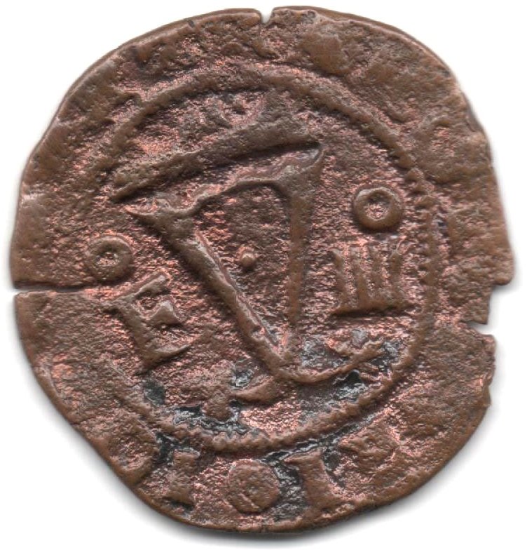 (№1516) Монета Доминиканская Республика 1516 год 4 Maravedies