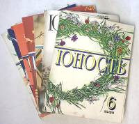 Набор журналов (8 шт) Юность 1980, 1981, 1983 № 1,2,3,4,4,5,6,12 Москва Мягкая обл. 880 с. С ч/б илл