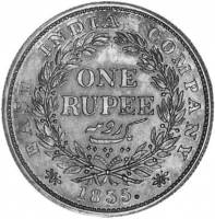 (№1835km450.2) Монета Индия 1835 год 1 Rupee