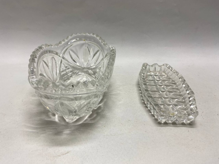Салатник и пепельница хрусталь