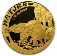 (№1996km204) Монета Южная Африка 1996 год 1 Ounce (Четырех слонов, пить в реку)