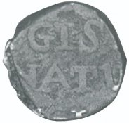 (№1728km173A(A173)) Монета Индия 1728 год frac12; Pice (GR (Georgius Rex - for King George I))