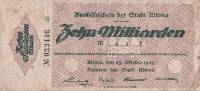 (№1923) Банкнота Германия 1923 год "10,000,000,000 Mark"