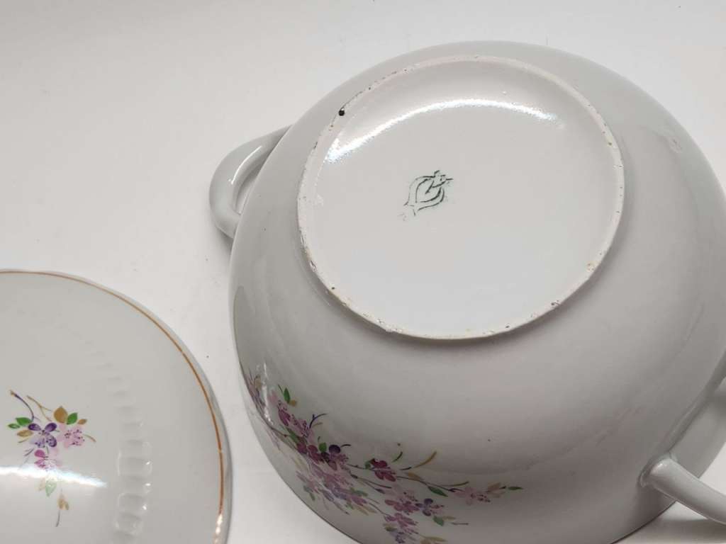 Супница фарфор Пролетарий 1980 - е СССР