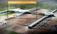 (№2014-181) Блок марок Малайзия 2014 год "Аэропорт klia2 находится", Гашеный