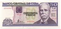 (,) Банкнота Куба 2003 год 50 песо "Каликсто Гарсиа-и-Иньигес"   UNC
