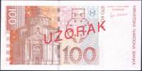 (,) Банкнота Хорватия 2002 год 100 кун "Иван Мажуранич"   UNC