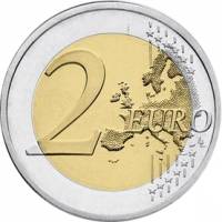 (2008) Монета Австрия 2008 год 2 евро  2. Новая карта ЕС Биметалл  UNC