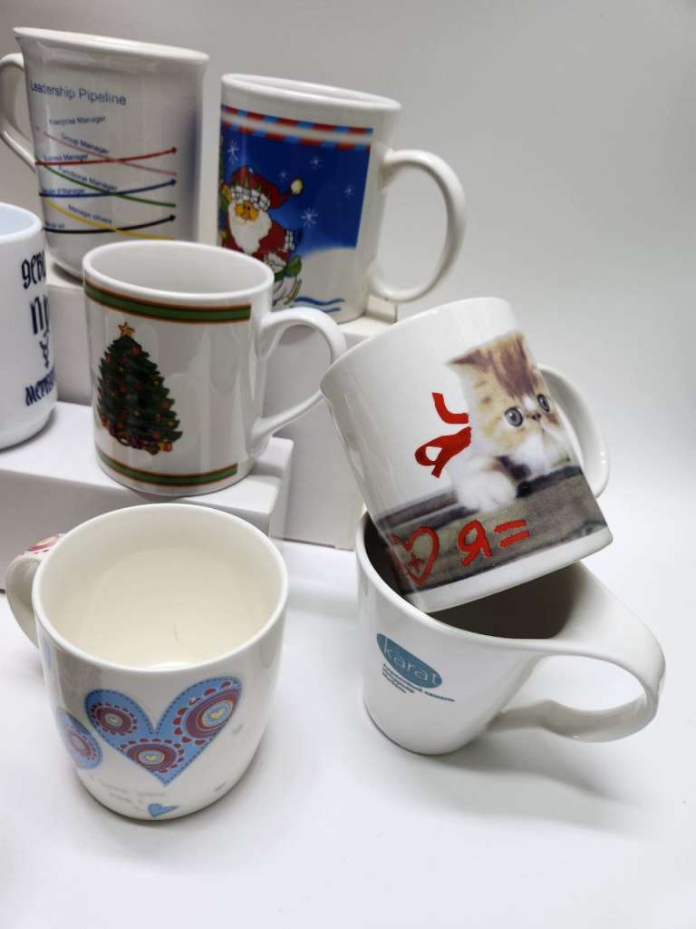 Кружки чашки чайные 12 шт разные