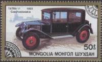(1986-084) Марка Монголия "Татра 11, 1923"    Старинные автомобили III Θ