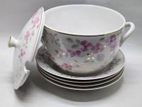 Супница 2 столовые и 2 суповые тарелки  Пролетарий 