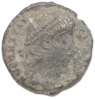 (№ (Без даты) ) Монета Римская империя 1970 год frac12; Centenionalis