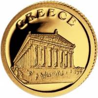 (№2008) Монета Либерия 2008 год 12 Dollars (Греции - Акрополь в Афинах)