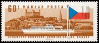 (1967-021) Марка Венгрия "Флаг Чехословакии"    Дунайская комиссия II Θ