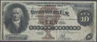 (№1880P-315b.3) Банкнота США 1880 год "10 Silver Dollars"