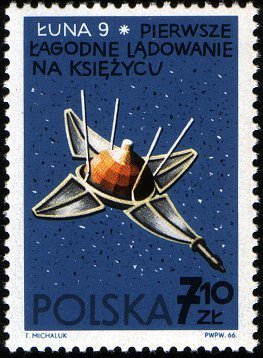 (1966-086) Марка Польша "Луна-9"   Исследование космоса II &Theta;