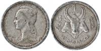 1948 Монета Мадагаскар (Французская колония) 1 франк Марианна  Алюминий  VF
