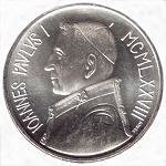 (1978) Монета Ватикан 1978 год 1000 лир &quot;Иоанн Павел I&quot;  Серебро Ag 835  UNC