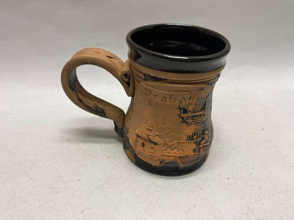 Пивная кружка керамика Прага