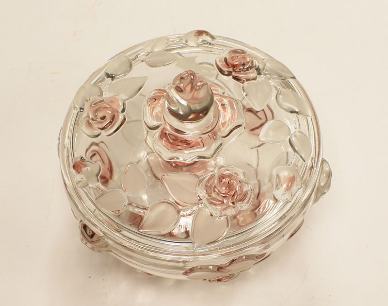 Конфетница Natascha Satin Rose, Waltherglas, Германия, стекло (состояние на фото)