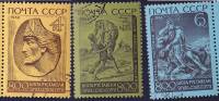 1966-087-89  Серия Набор марок (3 шт) СССР  Шота Руставели 800 лет со дня рождения II Θ