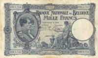 (№1922P-96a.2) Банкнота Бельгия 1922 год "1,000 Francs"