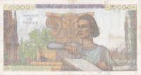 (№1952P-132d.1) Банкнота Франция 1952 год "10,000 Francs" (Подписи: J)