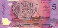 () Банкнота Австралия 1995 год 5 долларов "Елизавета II"   UNC