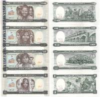 1997 4 штуки 1 5 10 20 накфа Набор банкнот Эритрея Жители    UNC