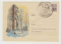 1960--  Конверт ХМК СССР Зимний лес    ,  O