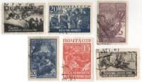 1942-10-14 16 Серия Набор марок 6 шт СССР  Великая Отечественная война II Θ