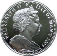 () Монета Остров Мэн 2005 год 1 крона ""   AU