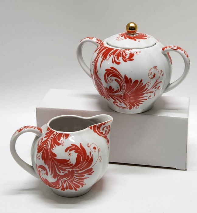 Сахарница и молочник ЛФЗ