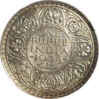 (№1938km555) Монета Индия 1938 год 1 Rupee