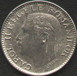 (1936) Монета Румыния 1936 год 100 лей &quot;Кароль II&quot;  Никель  UNC