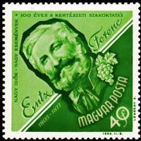 (1963-068) Марка Венгрия "Ференц Энц"    100-летие колледжа садоводства III Θ