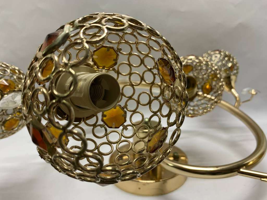 Люстра потолочная латунь 6 рожков СССР