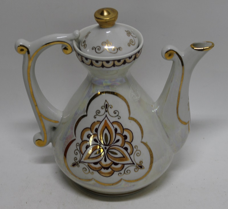Чайник заварочный, фарфор, позолота, СССР (сост. на фото)