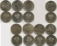 (213-217 221 223 226 8 монет по 2 злотых) Набор монет Польша 2011 год   UNC