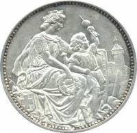 (№1865xs8) Монета Швейцария 1865 год 5 Francs (Шаффхаузен)