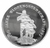 (№1988km73) Монета Камбоджа 1988 год 20 Riels (700 Лет Eedgenoodschap)